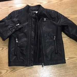 Boys faux leather jacket